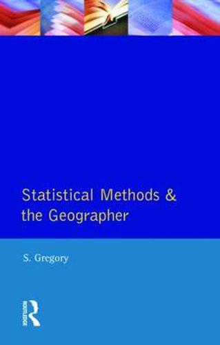 Cover image for Statistical Methods and the Geographer