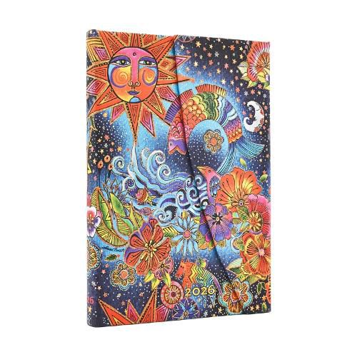 Cover image for 2026 Celestial Magic (Whimsical Creations) Mini 12-month Verso Hardcover Flexi Dayplanner 2026 (Wrap Closure)