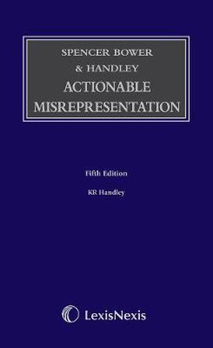 Cover image for Spencer Bower & Handley: Actionable Misrepresentation