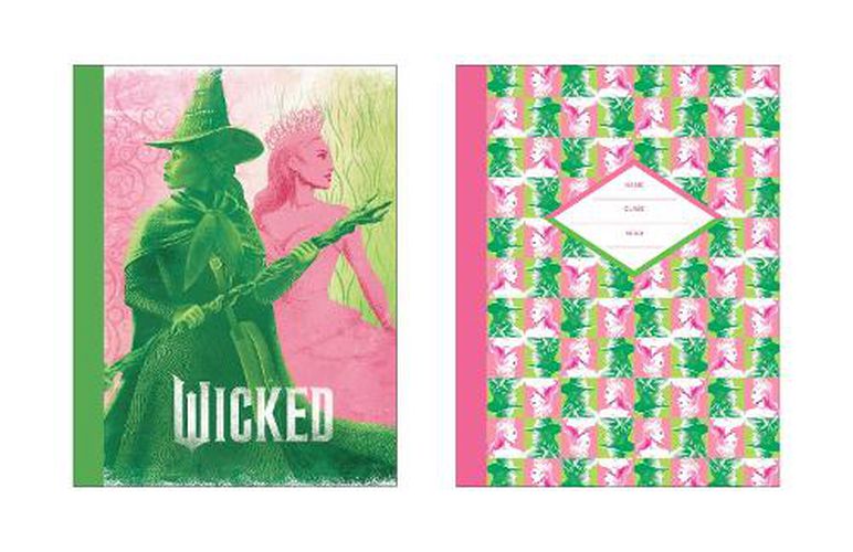 Cover image for Wicked Pink & Green Composition Notebook Set (Set of 2)