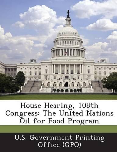 Cover image for House Hearing, 108th Congress