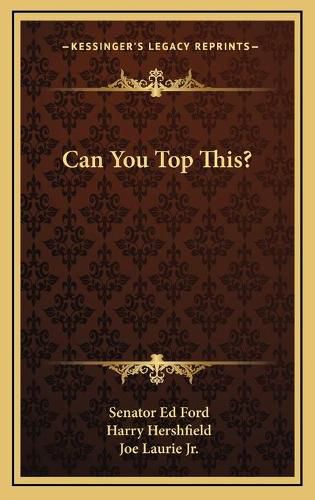 Cover image for Can You Top This? Can You Top This?