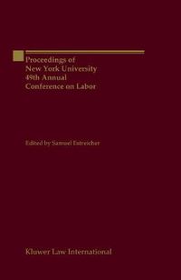 Cover image for Proceedings of New York University 49th Annual Conference on Labor