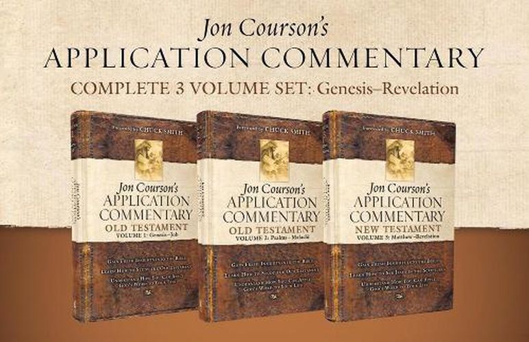 Cover image for Jon Courson's Application Commentary, Complete 3-Volume Set: Genesis - Revelation