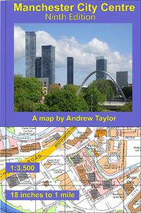 Cover image for Manchester City Centre Map: 18 inches to 1 mile