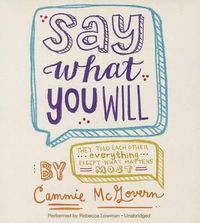 Cover image for Say What You Will