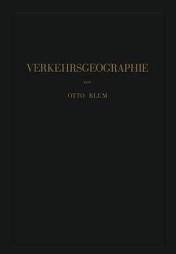 Cover image for Verkehrsgeographie