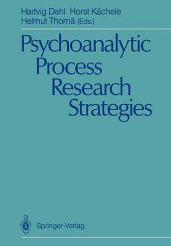 Psychoanalytic Process Research Strategies