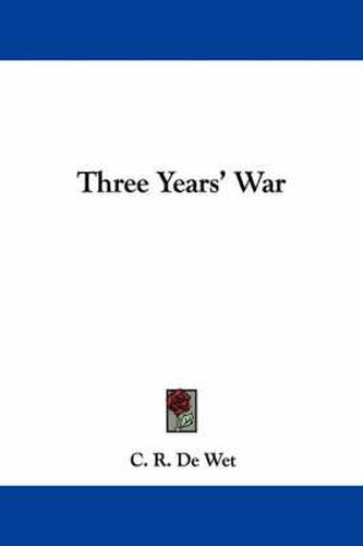 Cover image for Three Years' War