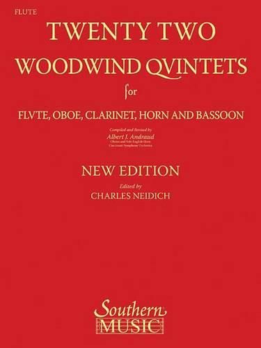 Cover image for 22 Woodwind Quintets: Woodwind Quintet