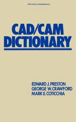 Cover image for CAD/CAM Dictionary