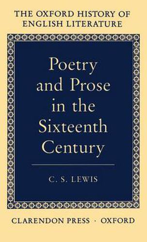 Cover image for Poetry and Prose in the Sixteenth Century