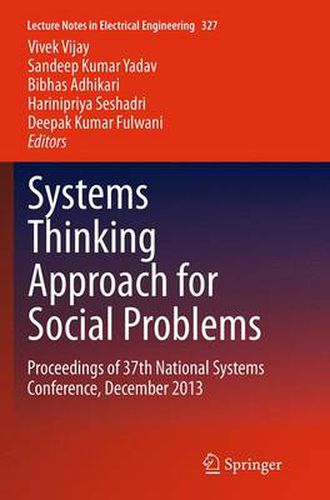 Cover image for Systems Thinking Approach for Social Problems: Proceedings of 37th National Systems Conference, December 2013