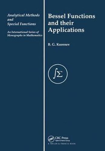 Cover image for Bessel Functions and Their Applications