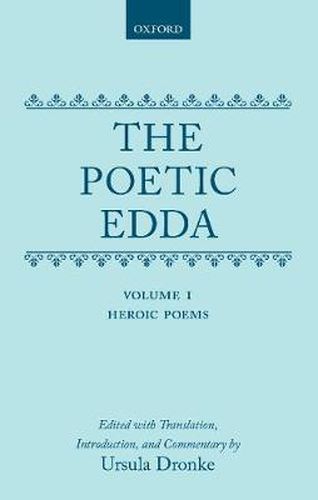 Cover image for The Poetic Edda: Volume 1: Heroic Poems