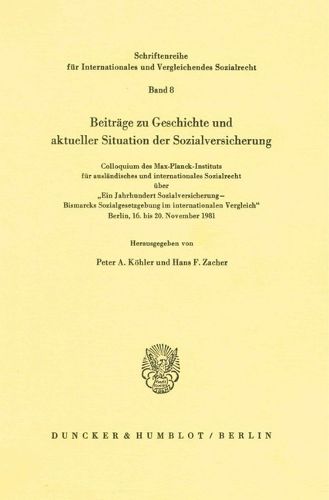 Cover image for Beitrage Zu Geschichte Und Aktueller Situation Der Sozialversicherung