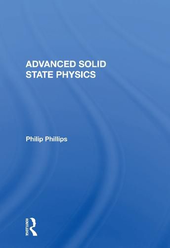 Cover image for Advanced Solid State Physics