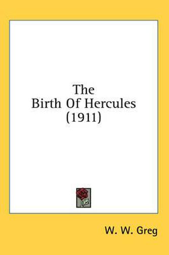 Cover image for The Birth of Hercules (1911)