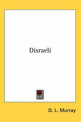 Cover image for Disraeli