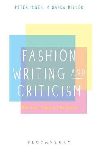 Cover image for Fashion Writing and Criticism: History, Theory, Practice