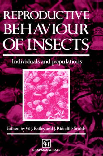 Cover image for Reproductive Behaviour of Insects: Individuals and populations