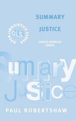 Cover image for Summary Justice