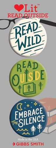 Read Outside 3 Badge Set: LoveLit Button Assortment