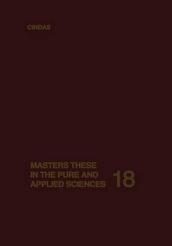 Cover image for Masters Theses in the Pure and Applied Sciences