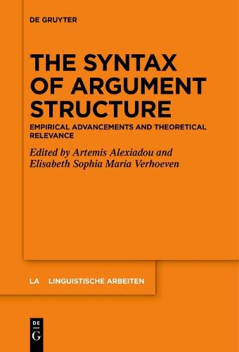 The Syntax of Argument Structure