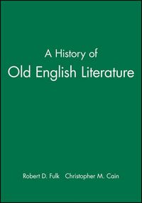 Cover image for A History of Old English Literature