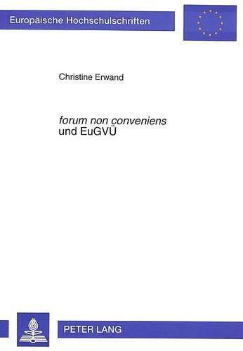 Cover image for Forum Non Conveniens Und Eugvue