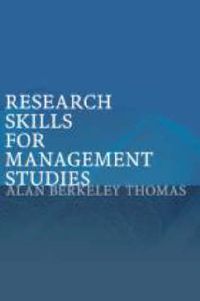 Cover image for Research Skills for Management Studies