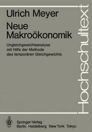 Cover image for Neue Makrookonomik