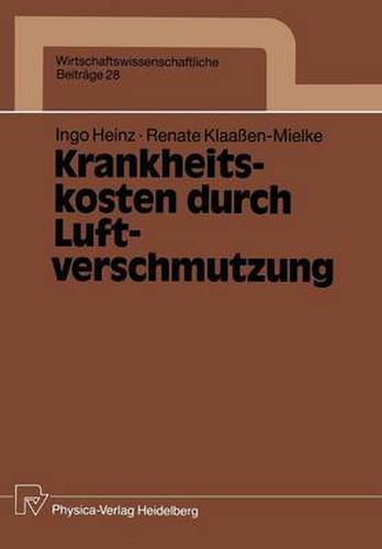 Cover image for Krankheitskosten Durch Luftverschmutzung