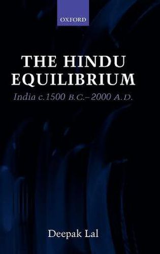 Cover image for The Hindu Equilibrium: India C.1500-2000