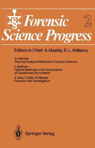 Cover image for Forensic Science Progress