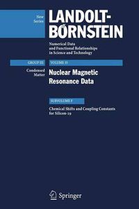 Cover image for Chemical Shifts and Coupling Constants for Silicon-29