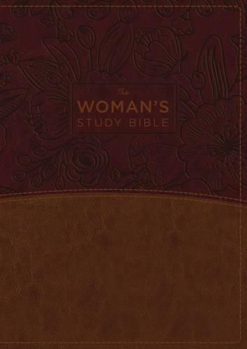 Cover image for The NKJV, Woman's Study Bible, Leathersoft, Brown/Burgundy, Red Letter, Full-Color Edition: Receiving God's Truth for Balance, Hope, and Transformation