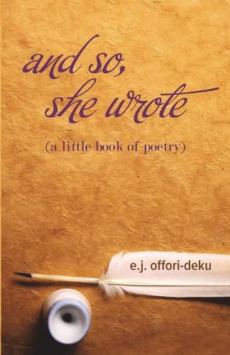 Cover image for and so, she wrote