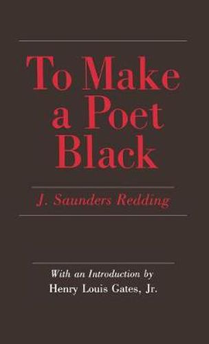 Cover image for To Make a Poet Black