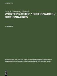 Cover image for Woerterbucher / Dictionaries / Dictionnaires. 3. Teilband