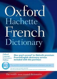 Cover image for Oxford-Hachette French Dictionary