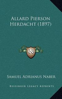 Cover image for Allard Pierson Herdacht (1897)