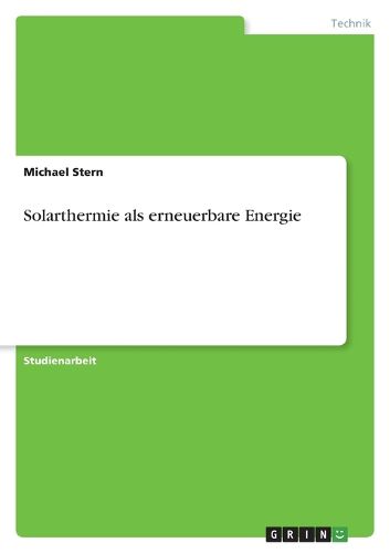 Cover image for Solarthermie als erneuerbare Energie