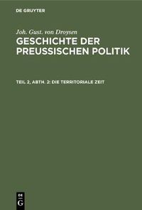 Cover image for Die territoriale Zeit