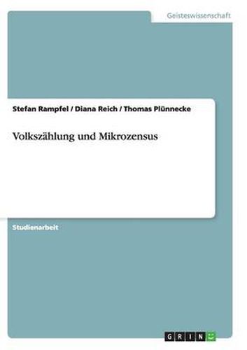 Cover image for Volkszahlung und Mikrozensus