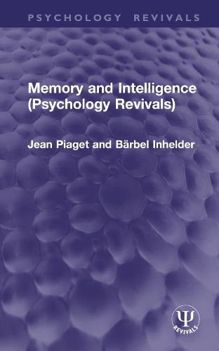 Cover image for Memory and Intelligence