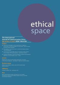 Cover image for Ethical Space Vol.18 Issue 1/2