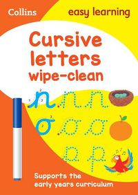 Cover image for Cursive Letters Age 3-5 Wipe Clean Activity Book: Ideal for Home Learning