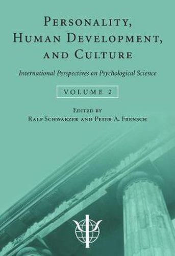 Cover image for Personality, Human Development, and Culture: International Perspectives On Psychological Science (Volume 2)